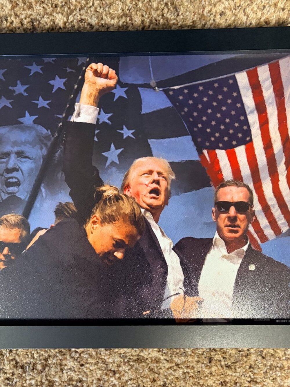 New Trump Butler Pennsylvania Rally Assassination Attempt Framed Art Print